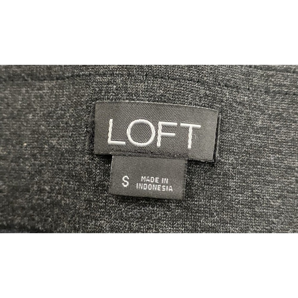 Ann Taylor LOFT Womens Dark Grey Leggings Elsatic Waist Pull On Size Small - Picture 3 of 4